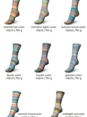 Regia Nordic Nature 6 gijų siūlai kojinėms